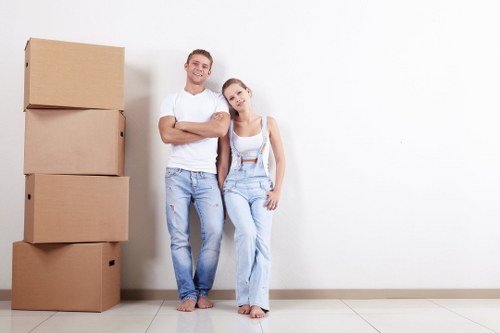 House removal team planning a residential move in Hook