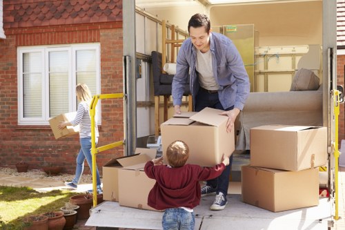 Man with a van helping with a local move in Hook