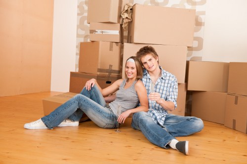 Removal team planning a house move in Hook