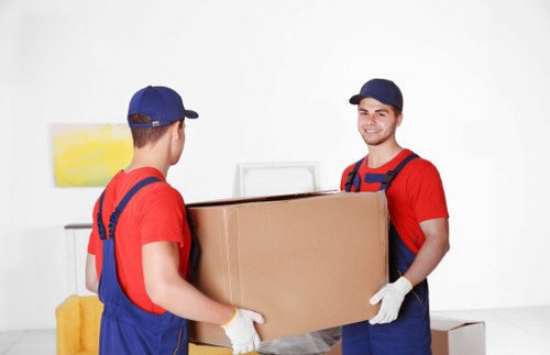 Business team preparing for an office relocation checklist