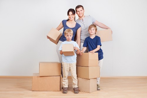 Local moving team planning access for a house move in Hook