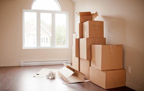 Moving team managing access and loading for a Hook property