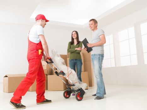 Furniture being loaded for removals in Hook