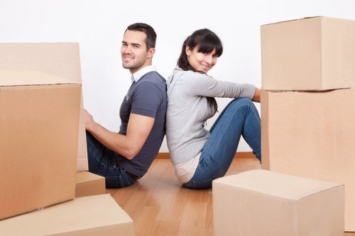Packing and loading furniture into a removals van in Hook