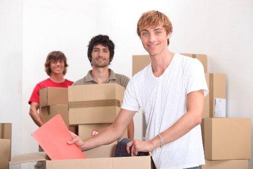 Commercial removals van service for offices in Hook
